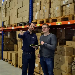 Julian und Moritz in Projektbesprechnung