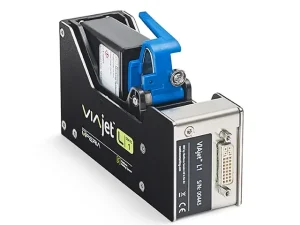 Matthews Marking Systems VIAjet L1 Therm Tinte -Druckkopf mit installiertem Tinten Kartusche.