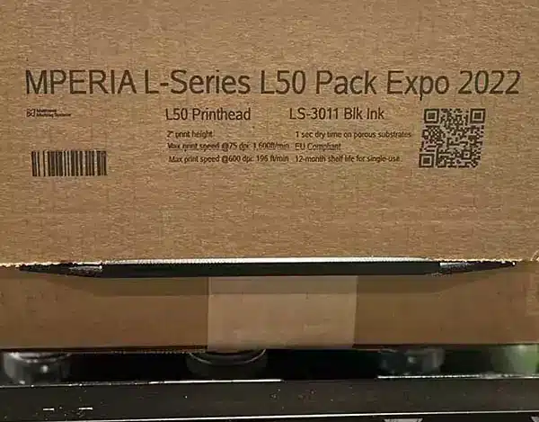 MPERIA L-Serie L50 – Drucken von Text, Barcodes und QR-Codes auf Wellpappe