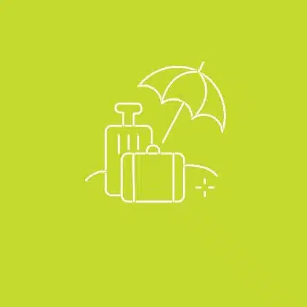 Symbol für den Arbeitnehmervorteil „30 Tage Urlaub“