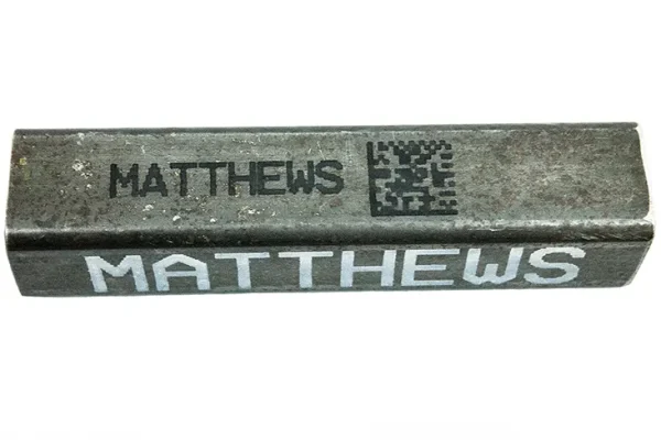 Datamatrix Code auf Metall